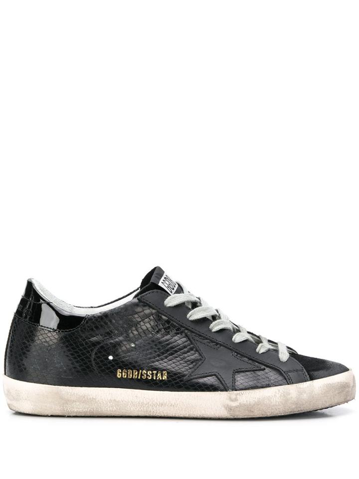 Golden Goose Star Patch Low Top Sneakers - Black