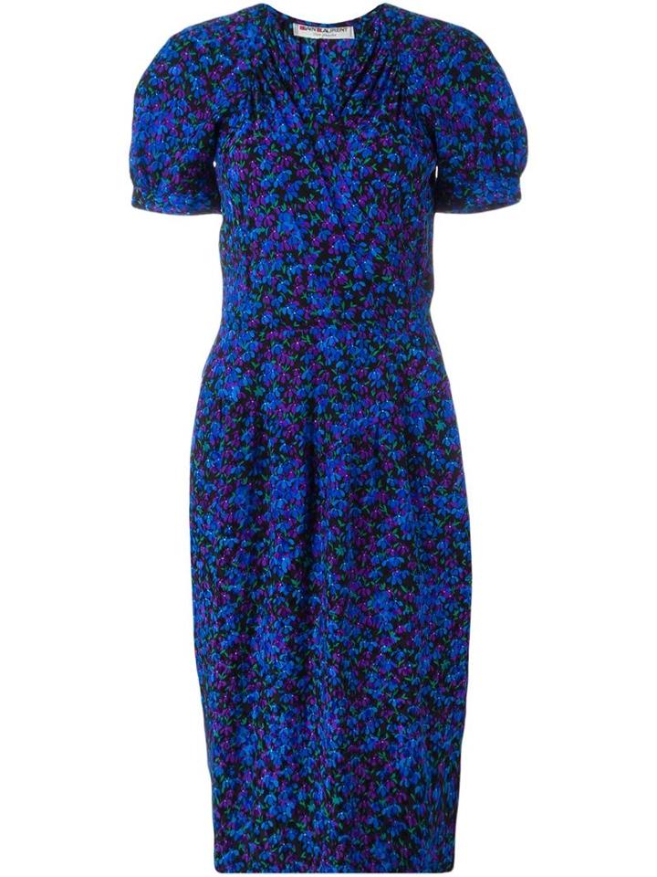 Yves Saint Laurent Vintage Floral Wrap Dress