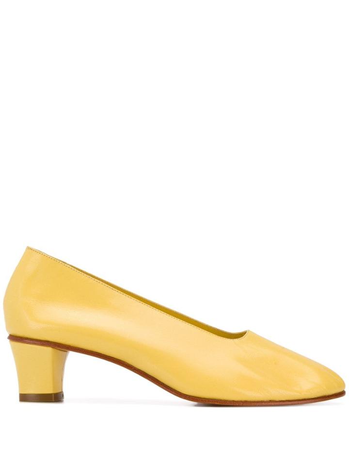 Martiniano High Glove Pumps - Yellow