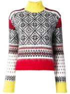 No21 Colourblock Knit Sweater - Black