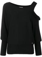 Liu Jo Asymmetric Fitted Sweater - Black