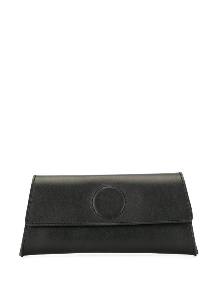 Modern Weaving Trapeze Stitch Clutch - Black