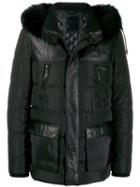 Philipp Plein Padded Hooded Jacket - Black