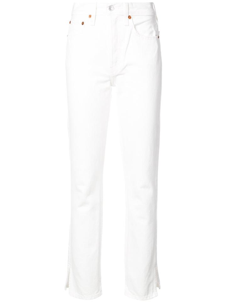 Re/done Straight-leg Jeans - White