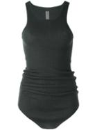 Rick Owens Curved Hem Tank Top, Women's, Size: Medium, Grey, Cashmere