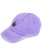 Palm Angels Logo Embroidered Cap, Men's, Pink/purple, Cotton