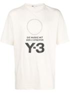 Y-3 Stacked Logo Tee - Nude & Neutrals