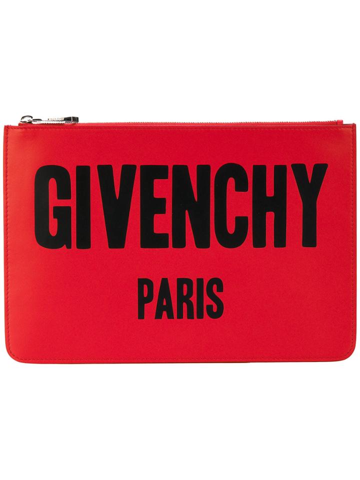 Givenchy Signature Logo Pouch - Red