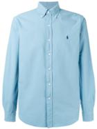 Polo Ralph Lauren Embroidered Logo Button-down Shirt, Men's, Size: Medium, Blue, Cotton