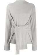 Karl Lagerfeld Knot Detail Jumper - Grey