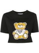 Moschino Teddy Bear Cropped T-shirt - Black