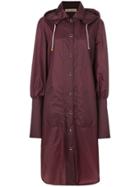 Marni Long Hooded Raincoat - Pink & Purple