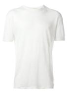 Isabel Benenato Round Neck T-shirt, Men's, Size: Large, White, Linen/flax