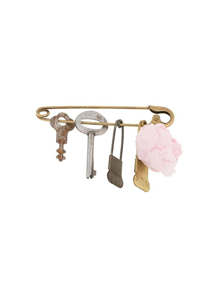 Undercover Key Safety Pin - Pink