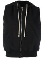 Rick Owens Drkshdw Sleeveless Zipped Hoodie - Black