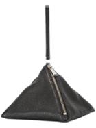 Jil Sander Origami-inspired Clutch Bag, Women's, Black, Leather