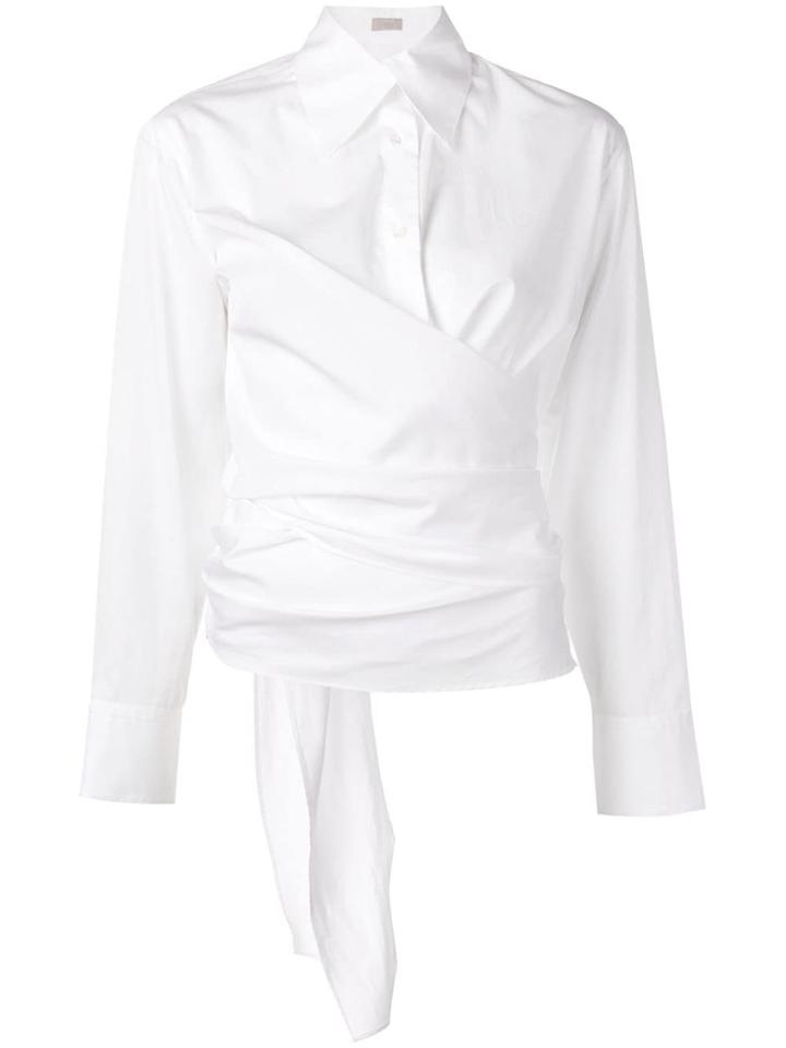 Mrz Wrap Style Shirt - White