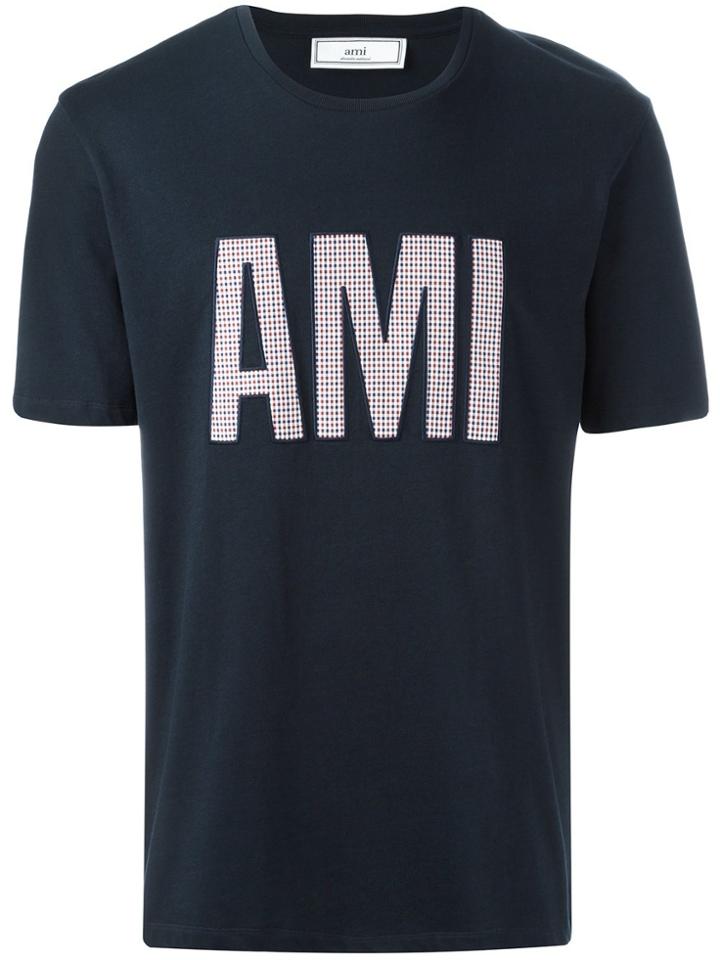 Ami Alexandre Mattiussi Patched Ami T-shirt - Blue