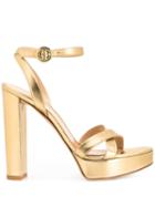 Gianvito Rossi Chunky Heeled Sandals - Gold