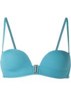 La Perla Contemporary Underwired Bikini Top, Women's, Size: 44, Blue, Polyamide/spandex/elastane
