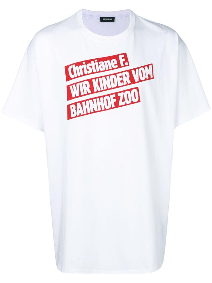 Raf Simons Oversize Printed Shirt - White