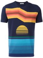 Iceberg - Printed T-shirt - Men - Cotton/spandex/elastane - M, Blue, Cotton/spandex/elastane