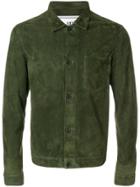 Ami Alexandre Mattiussi Suede Overshirt Without Lining - Green
