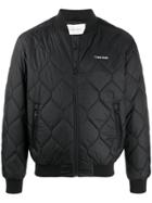 Calvin Klein Quilted Bomber Jacket - Black