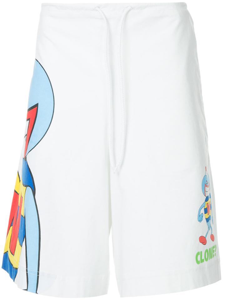 Walter Van Beirendonck Vintage Clone Cartoon Shorts - White