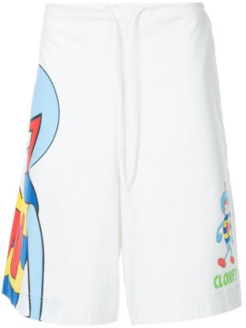 Walter Van Beirendonck Vintage Clone Cartoon Shorts - White