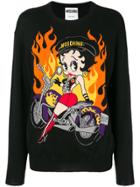 Moschino Betty Boop Biker Sweater - Black