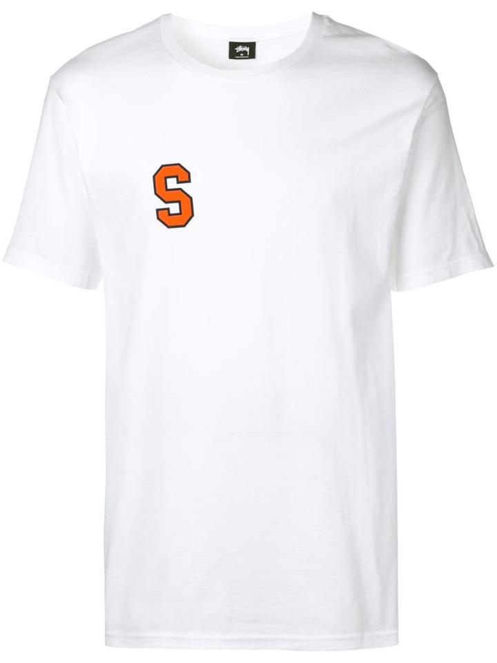 Stussy S Embroidered T-shirt - White