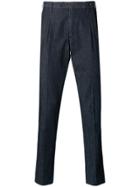 Pt01 Tapered Cropped Trousers - Blue