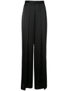 Kiki De Montparnasse Pleated Wide Leg Trousers - Black