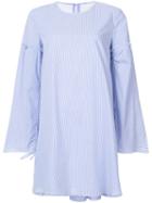 Tibi - Striped Shift Dress - Women - Cotton - 6, Blue, Cotton