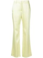 Sies Marjan Flared Satin Trousers - Yellow