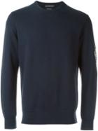 Alexander Mcqueen - Skull Badge Sweatshirt - Men - Cotton/polyester/metal - Xl, Blue, Cotton/polyester/metal