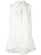 P.a.r.o.s.h. - Sleeveless Blouse - Women - Silk - S, White, Silk