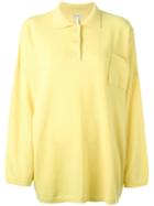 Loewe - Polo Collar Jumper - Women - Wool - Xs, Women's, Yellow/orange, Wool