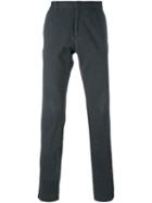 Z Zegna Stretch Straight Trousers, Men's, Size: 54, Blue, Cotton/spandex/elastane