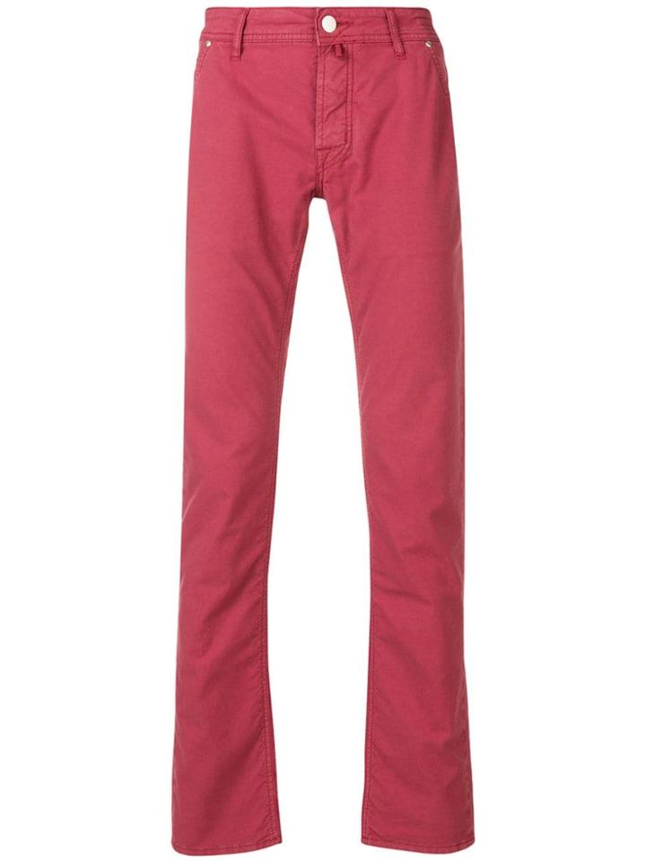 Jacob Cohen Straight Fit Trousers - Red
