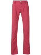 Jacob Cohen Straight Fit Trousers - Red
