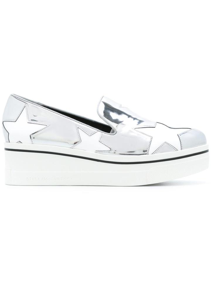 Stella Mccartney Star Binx Slip-on Loafers - Metallic