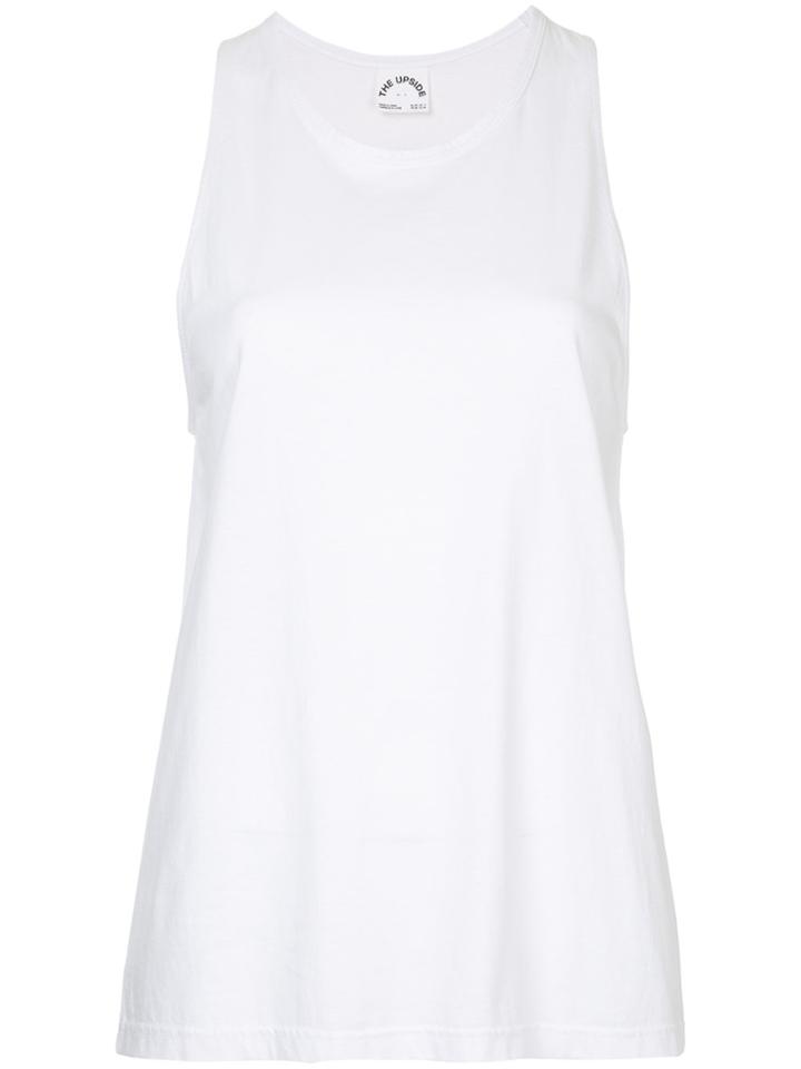 The Upside Arrow Print Tank Top - White