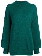 Fine Edge Loose Fit Sweater - Green
