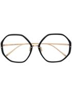 Linda Farrow Lfl901 Octagonal Frame Glasses - Black