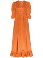 Batsheva Batsheva Prairi Drs Cn 6bttn Fl Ms Frl M - Orange