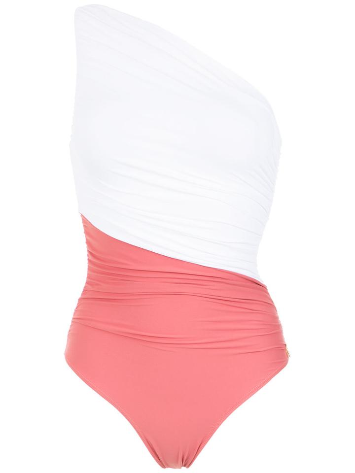 Brigitte - Bi-colour Swimsuit - Women - Polyamide/spandex/elastane - P, Pink/purple, Polyamide/spandex/elastane