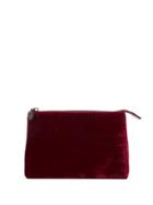 Tyler Ellis Velvet Bella Pouch - Red