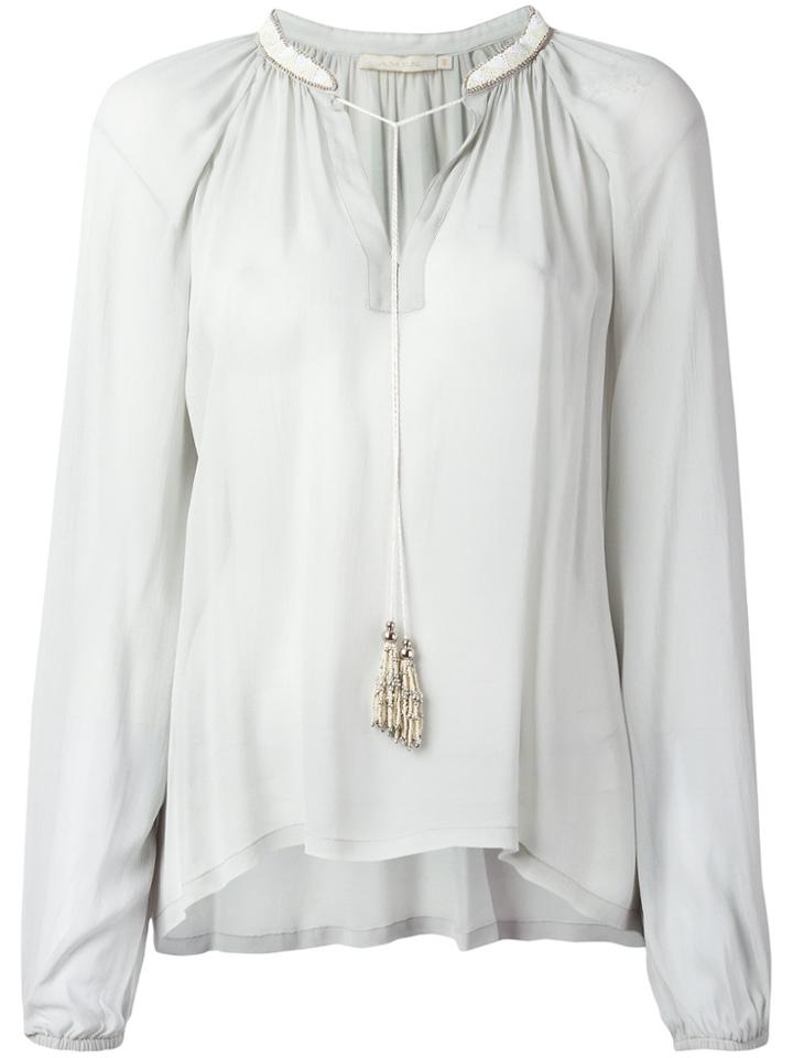 Amen Flared Blouse - Green